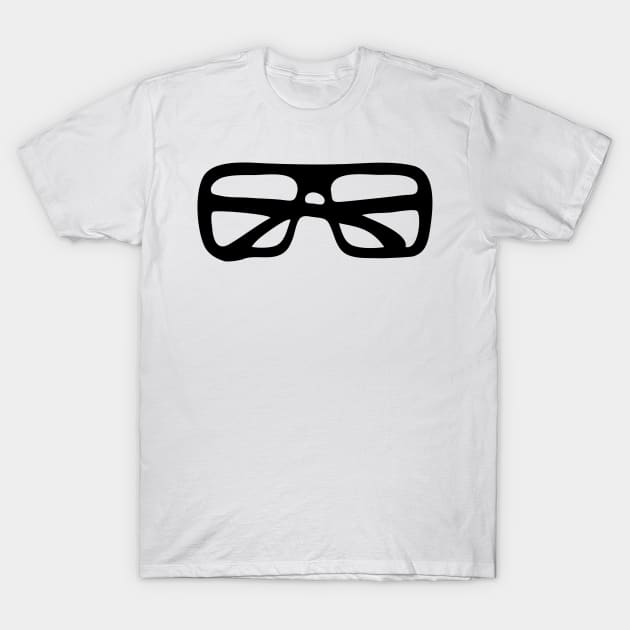 Black Glasses T-Shirt by DenAlex